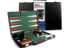 Rodes Backgammon i flot sort kuffert – Kompletsæt Hot