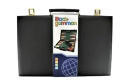 Rodes Backgammon i flot sort kuffert – Kompletsæt Hot