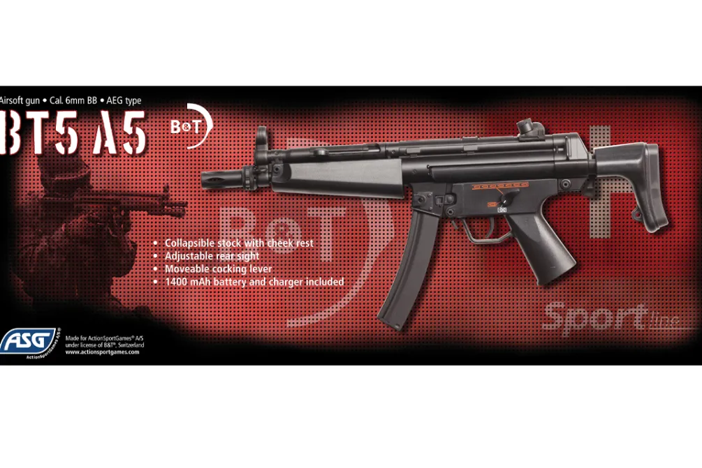 Rodes B&T5 A5 /MP5 Elektrisk Submachine Gun – Kompletsæt Best