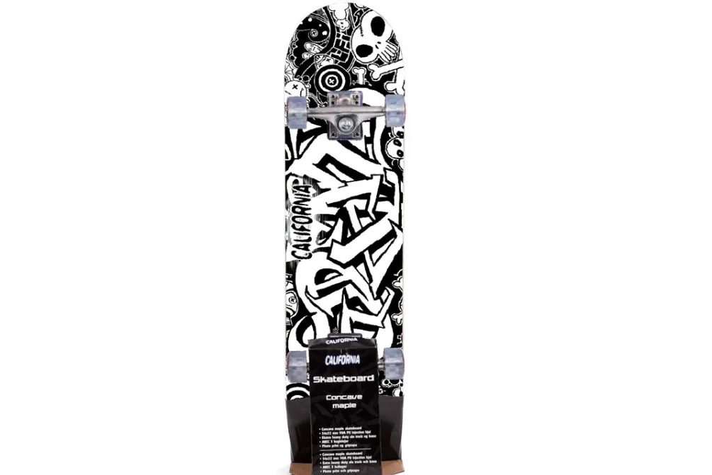 Rodes California skateboard graffiti / Wood/alu – 80 cm New