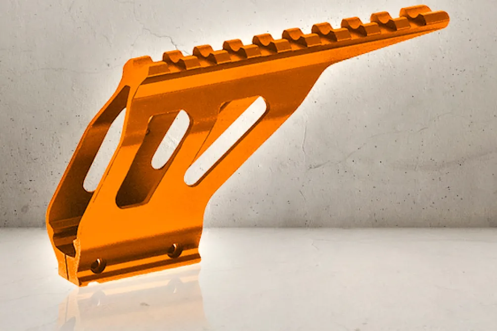 Rodes CNC Rail Mount – Orange Online