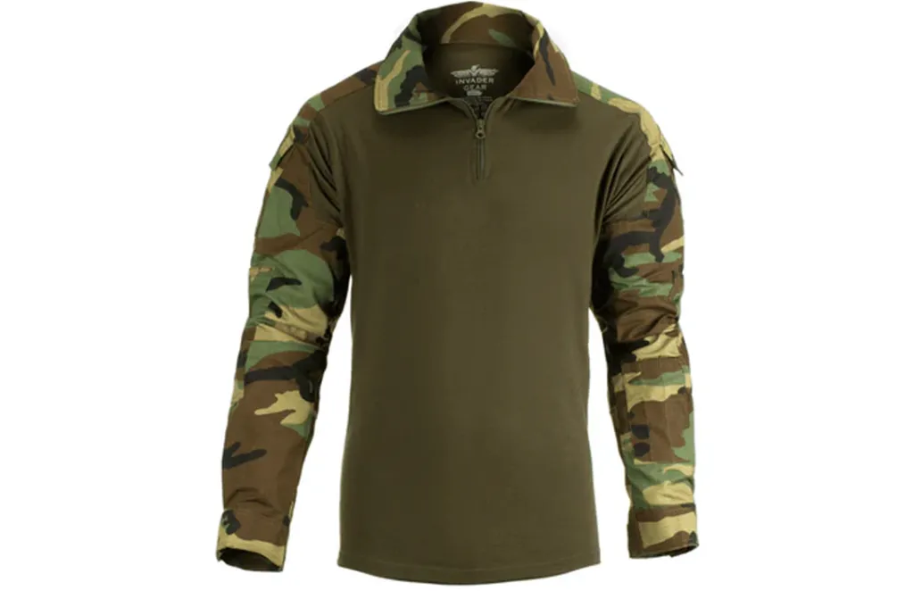 Rodes Combat Shirt Woodland Invadergear – XX Large Discount
