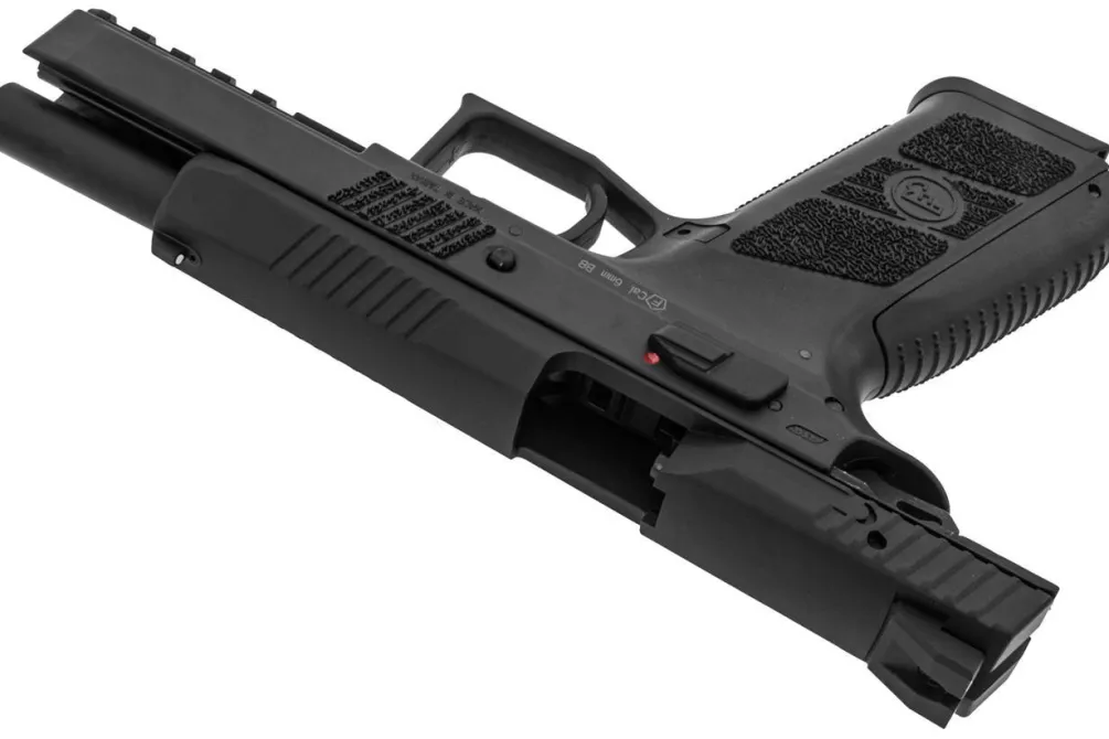 Rodes CZ P-09 Gas Blow back Metalslæde – Black Hot