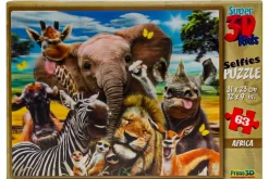 Rodes 3D Puzzle – Africa Animal Selfies – 63 brikker Discount