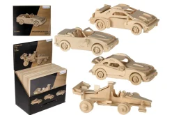 Rodes 3D Puzzle / Træ puslespil – Træ Biler Fashion