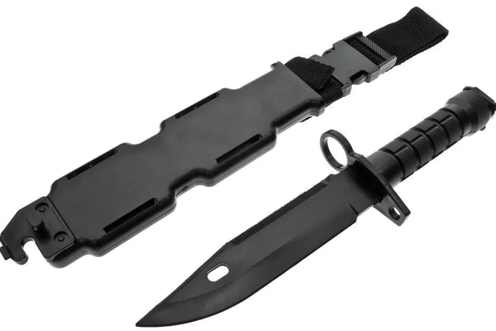 Rodes Dummy Bajonet kniv M16 – inkl. skede – sort New