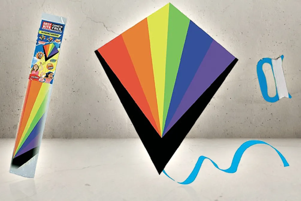 Rodes Easy Kite / drage i nylon Rainbow – 78 x 68 cm Online