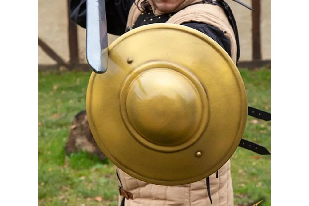 Rodes Fencing Buckler Shield – Gold Fashion