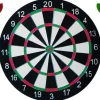 Rodes Flot dartskive i træ med pile – 40 cm Fashion
