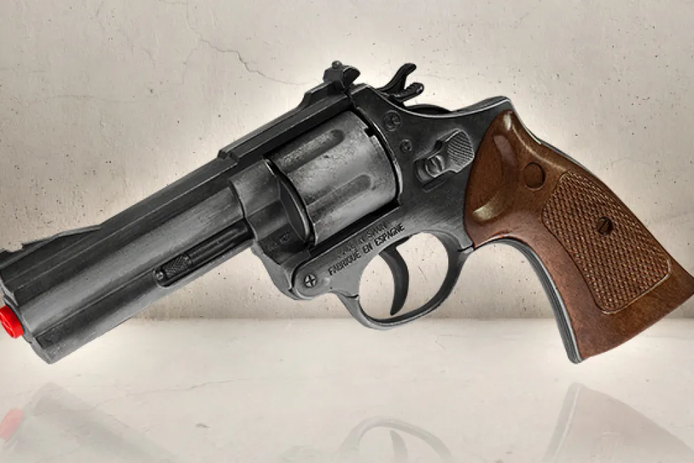 Rodes Gold Magnum Revolver i Metal – 12 skuds Outlet