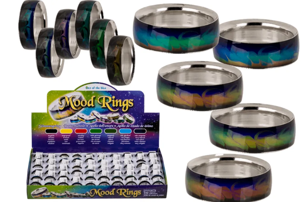 Rodes Humør Ring / Mood Ring Waves Hot