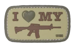 Rodes I Love My Gun Brown #15 Patch New