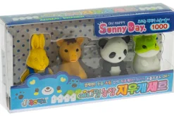 Rodes Japanske Viskelæder Figurer – 4 stk. Best