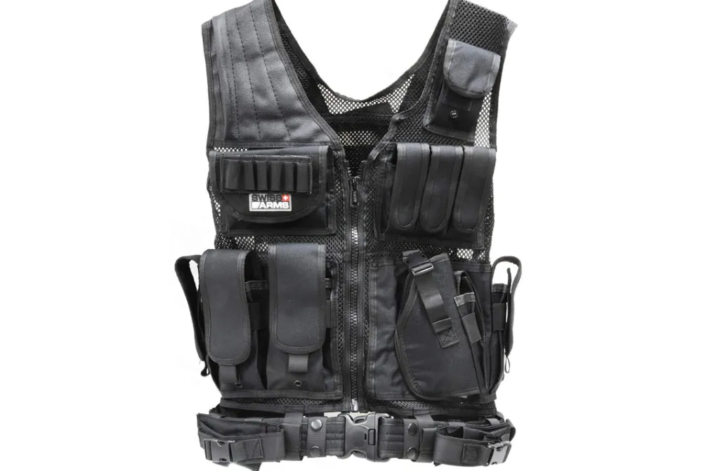 Rodes Kamp Vest Swiss arms C10 – Sort Discount