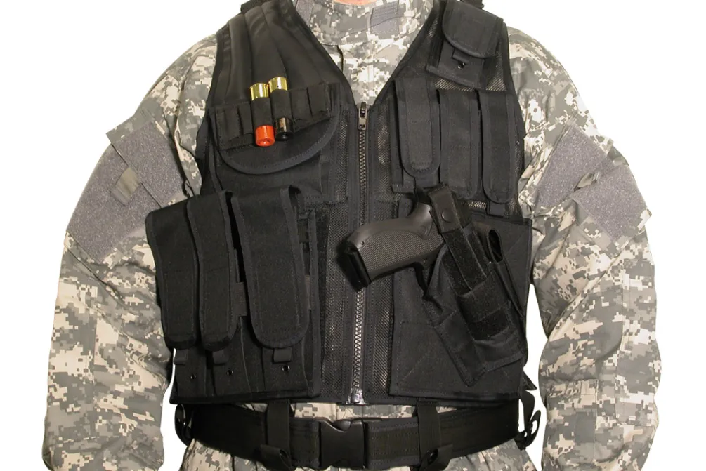 Rodes Kamp Vest Swiss arms C10 – Sort Discount