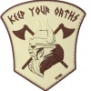 Rodes Keep your Oaths Tan #27 Patch Hot
