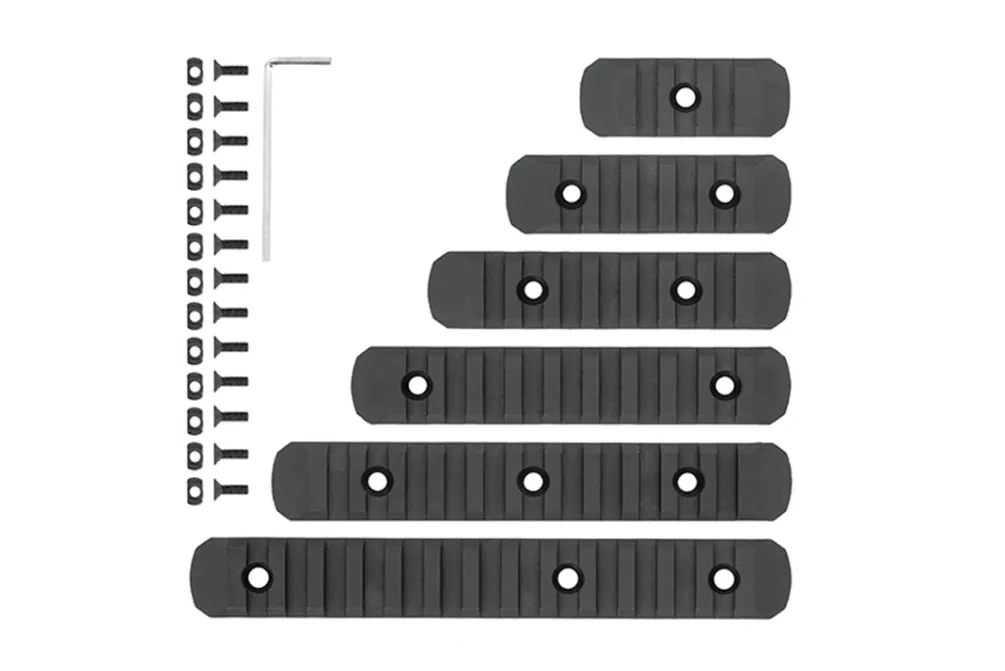 Rodes KeyMod/MLOK Polymer Rail sæt Fashion