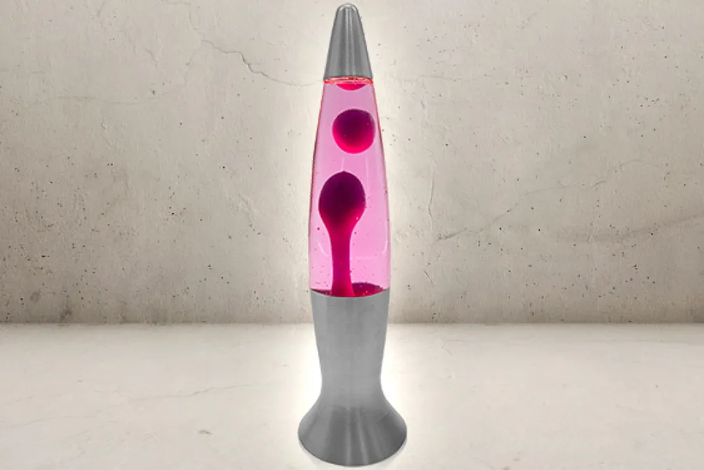 Rodes Klassisk Lavalampe 40 cm / 230V – Pink/lilla lava Hot