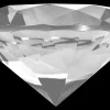 Rodes Kæmpe glas diamant i Klar – 80mm Clearance