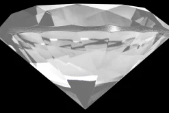 Rodes Kæmpe glas diamant i Klar – 80mm Clearance