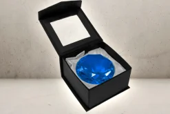 Rodes Kæmpe Juvel / diamant i Blå – 80mm Fashion
