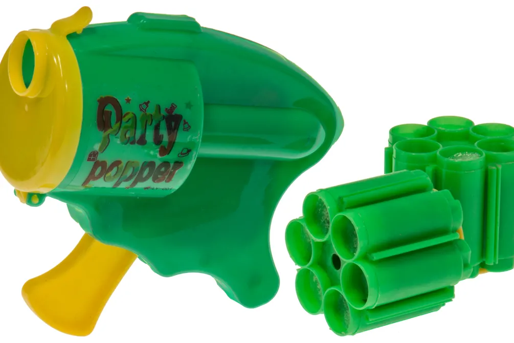 Rodes Konfetti Revolver med knald – inkl. 2 Magasiner Fashion