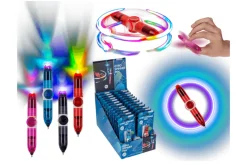 Rodes Kuglepen Gyro Spinner med LED lys – 10 cm Fashion