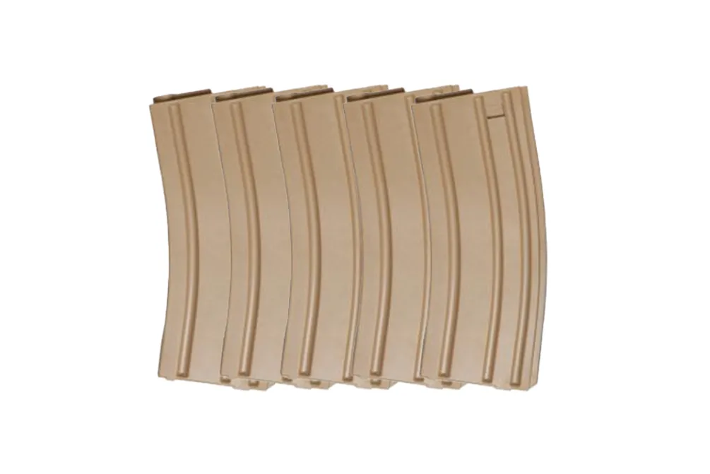 Rodes M4 Polymer – 140 skuds Mid cap – 5 stk – TAN Hot