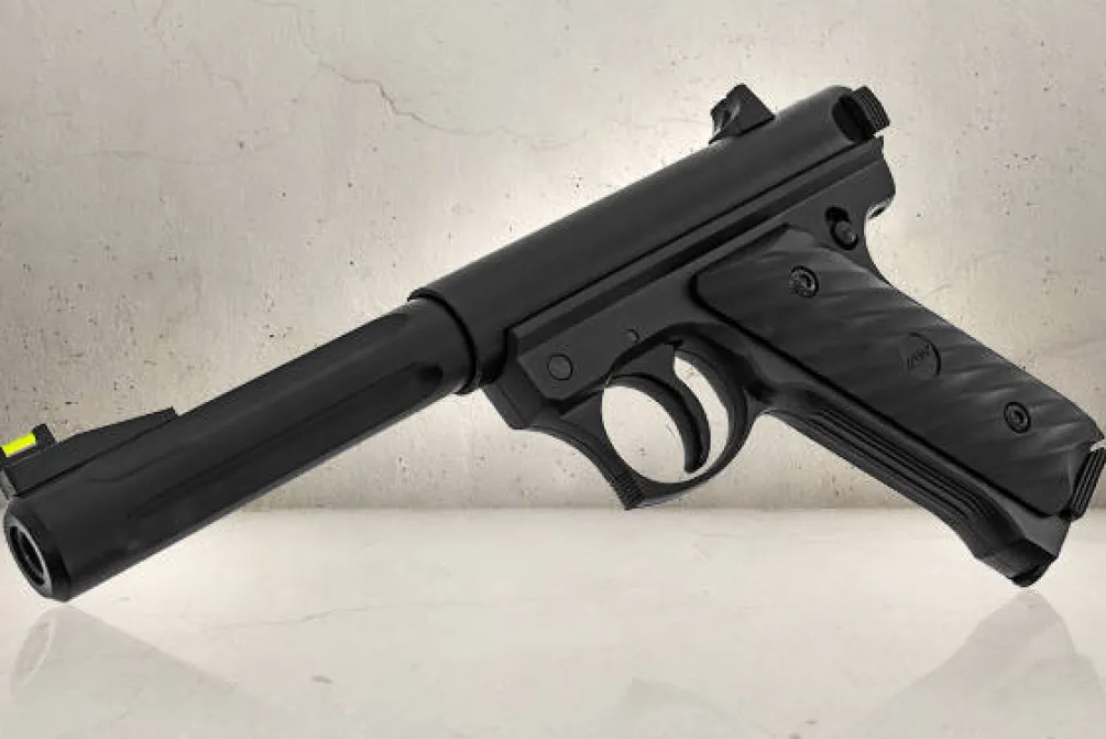 Rodes Mk.II Black co2 metal pistol Metal – Sort Hot
