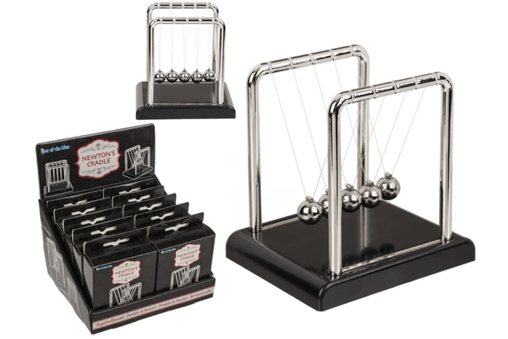 Rodes Newtons Vugge i Metal – 9 x 7,5 cm Best