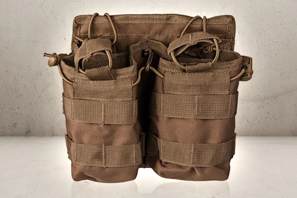Rodes Open Molle Pouch Dobbelt – Coyote Clearance