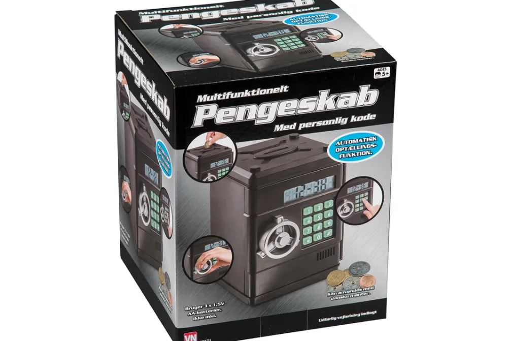 Rodes Pengeskab m. kode + password Outlet