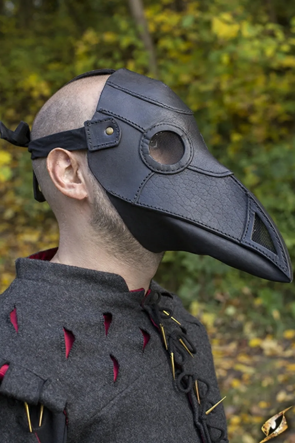 Rodes Plague Doctor Mask Leather – Black Online