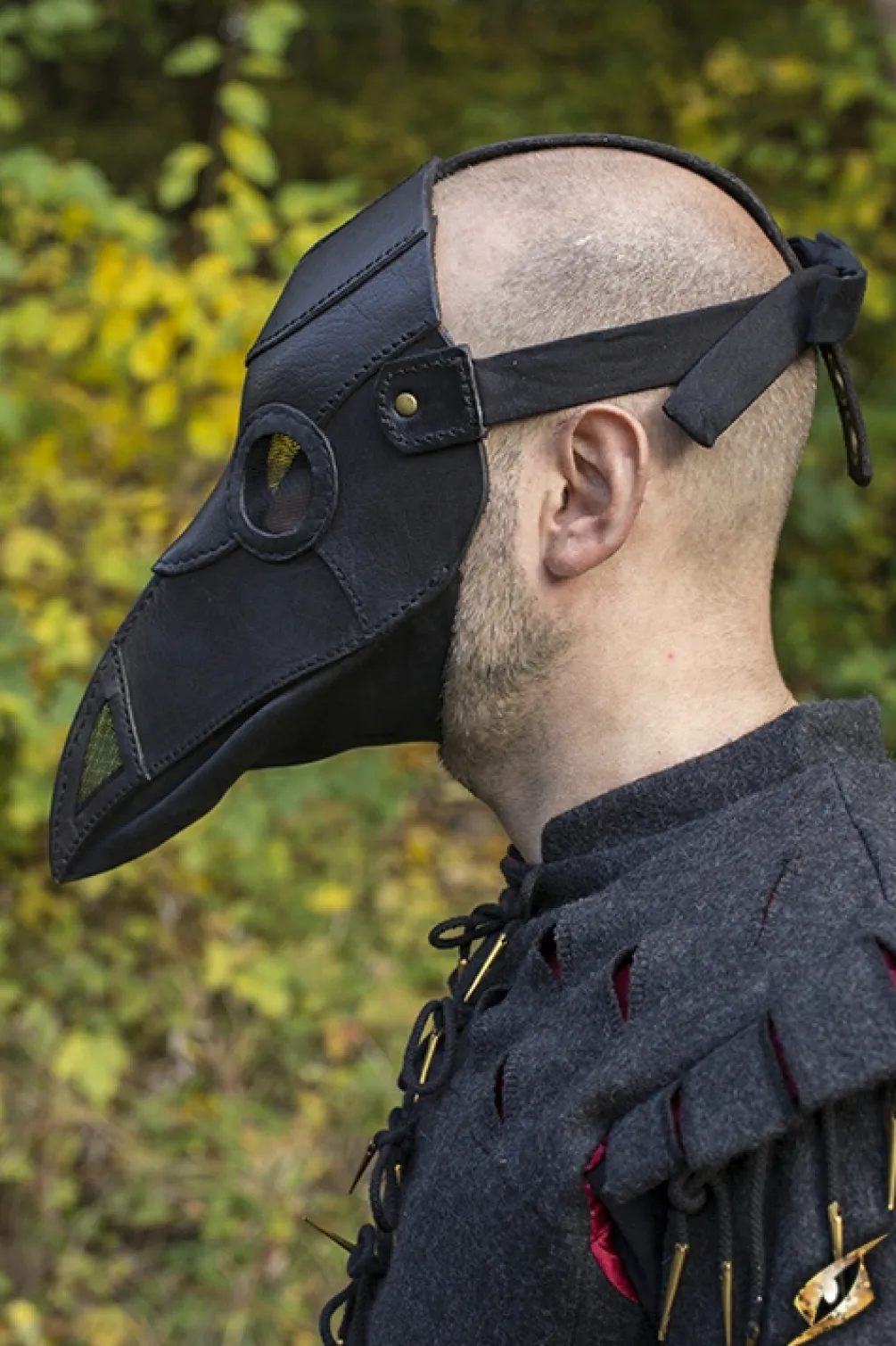 Rodes Plague Doctor Mask Leather – Black Online