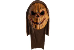 Rodes Pumpkin Mask / Græskar Maske med LED og Hætte Hot