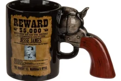 Rodes Revolver Krus med Wanted Poster Clearance