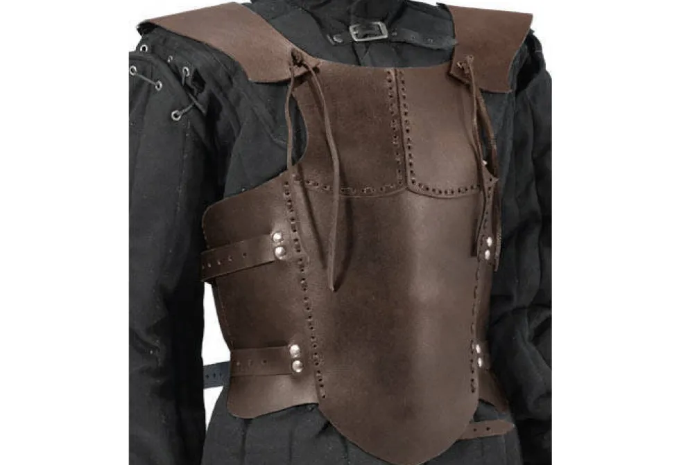 Rodes RFB Læder rustning / armour junior – Brun Clearance