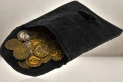 Rodes Rollespils Pung med 20x Coins Sort Online