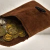 Rodes Rollespils Pung med 20x Coins Brun Best