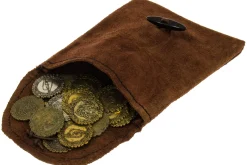 Rodes Rollespils Pung med 20x Coins Brun Best