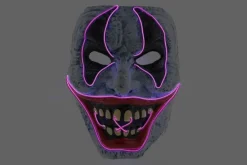 Rodes Scary Klovne Maske med LED Lys Best