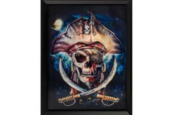 Rodes Skeletons Pirate 3D Hologram Billede Fashion