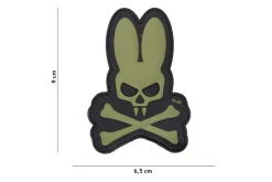 Rodes Skull Bunny #72 Patch -Green Outlet