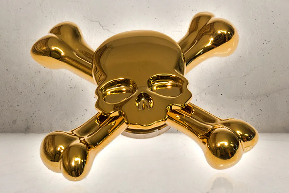 Rodes Skull Fidget Spinner – Golden Sale