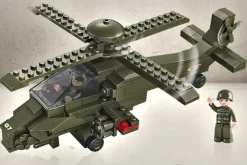 Rodes Sluban Attack helikopter med to figurer – 199 klodser Online