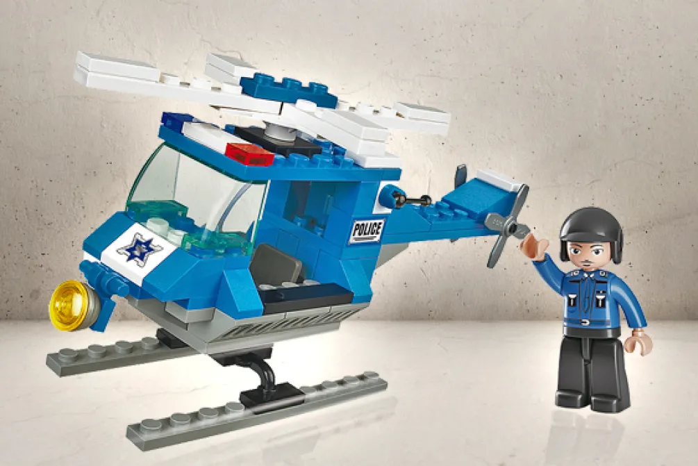 Rodes Sluban Small Police Helicopter Hot