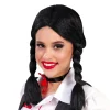 Rodes Sort Syntetisk Paryk Fashion