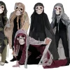 Rodes Stor Kranie maske med Kappe Fashion