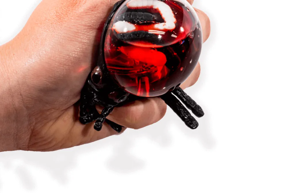 Rodes Stor squeeze edderkop med orme i mave – 70mm Hot