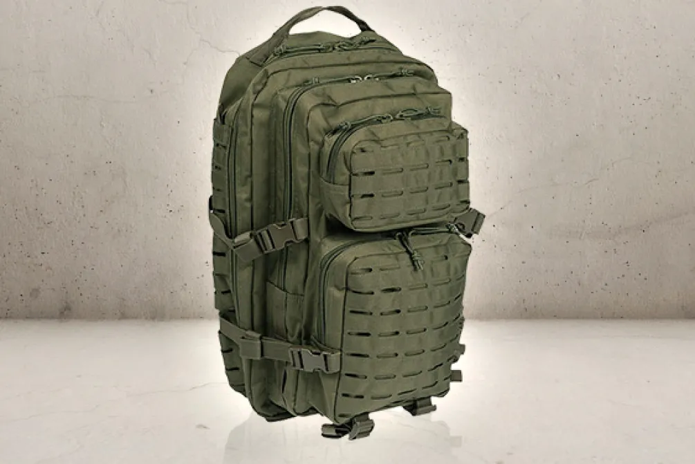 Rodes US Rygsæk Large Lasercut – Olive Drab Outlet